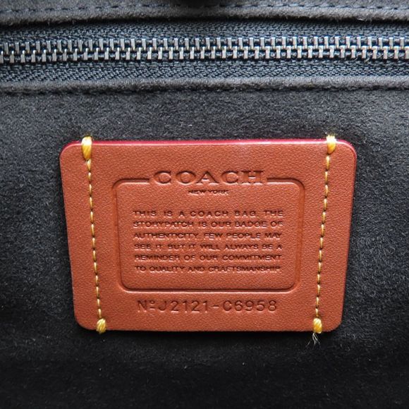 COACH C6958 2-Way Handbag in Black Leather, Women's, 352708 - Picture 9 of 10